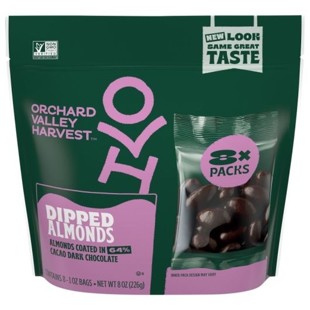 Orchard Valley Harvest Dark Chocolate Covered Almonds, 1 Ounce -- 8 per case