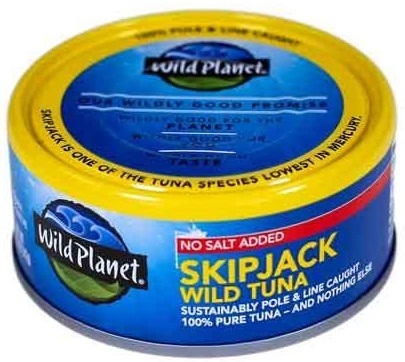 Wild Planet Foods Skipjack No Salt Wild Tuna, 5 Ounce -- 12 per case