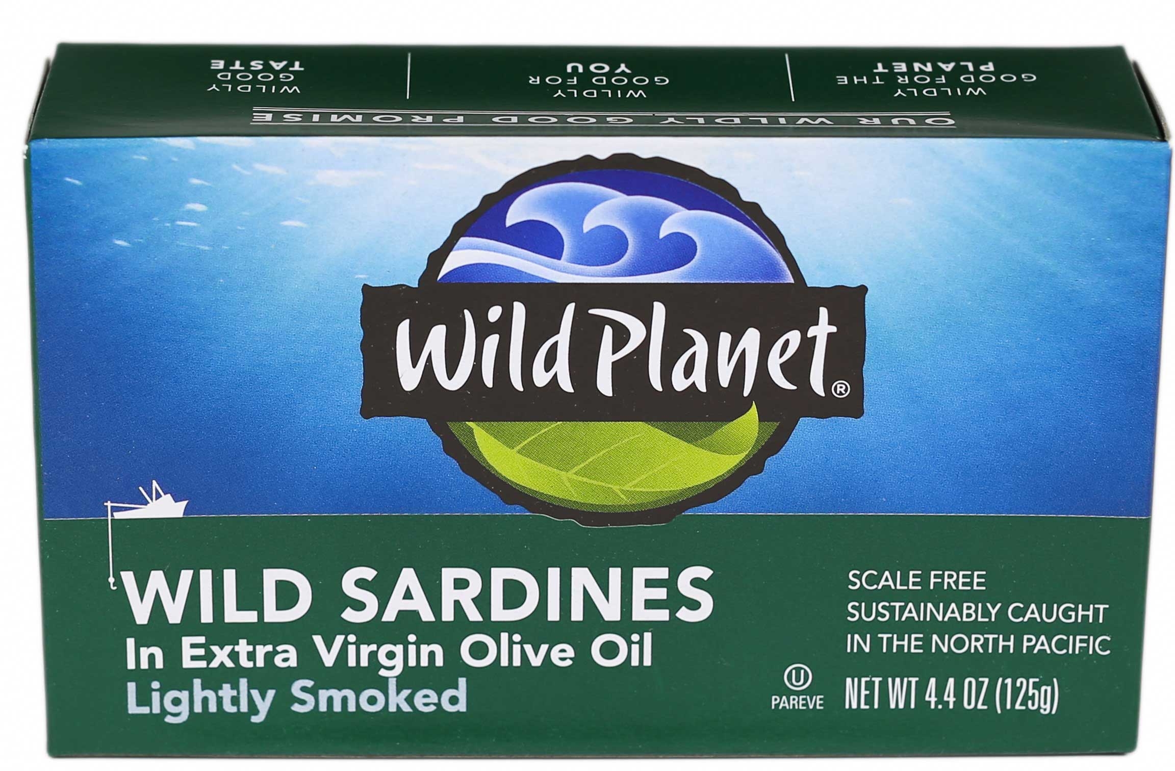 Wild Planet Foods Wild Sardines in Extra Virgin Olive Oil, 4.4 Ounce -- 12 per case