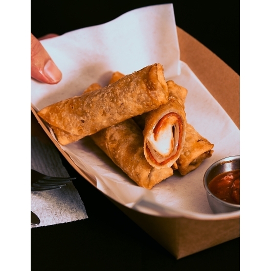 The Original Pizza Logs Cheese Pepperoni and Tomato Sauce Cylinder Shaped Wrap, 6 count -- 12 per case