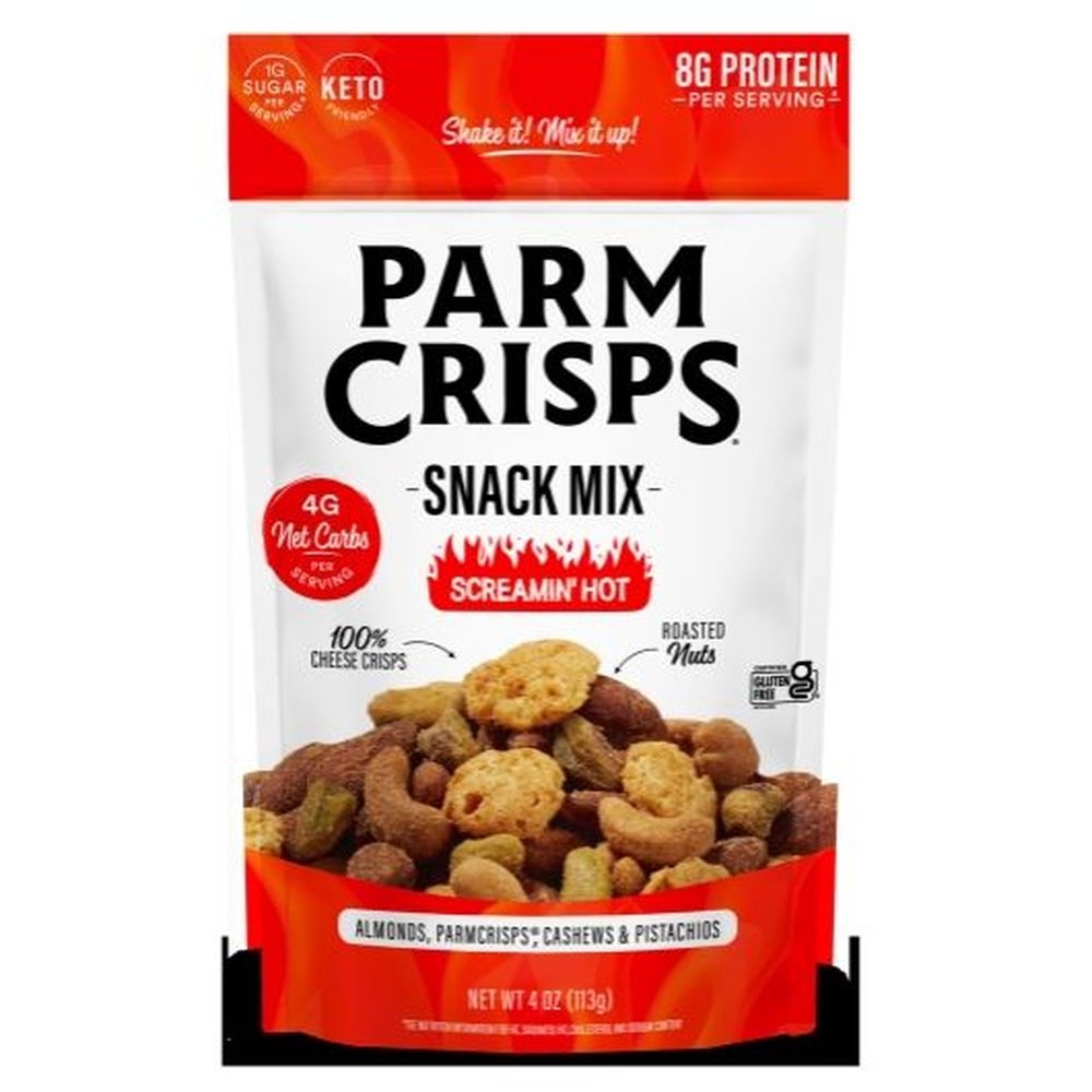 Parm Crisps Screamin Hot Snack Mix, 4 Ounce -- 12 per case