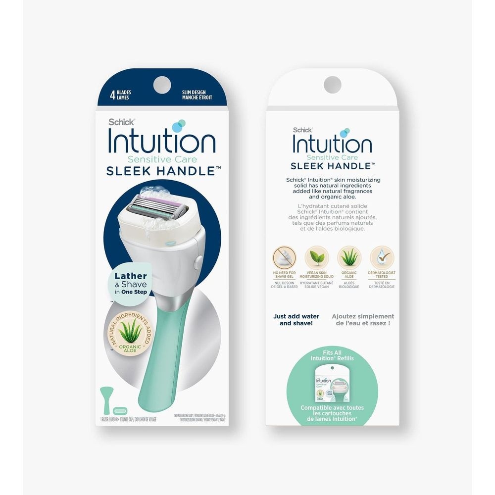Schick Intuition Sensitive Care Sleek-Handle Razor -- 16 per case
