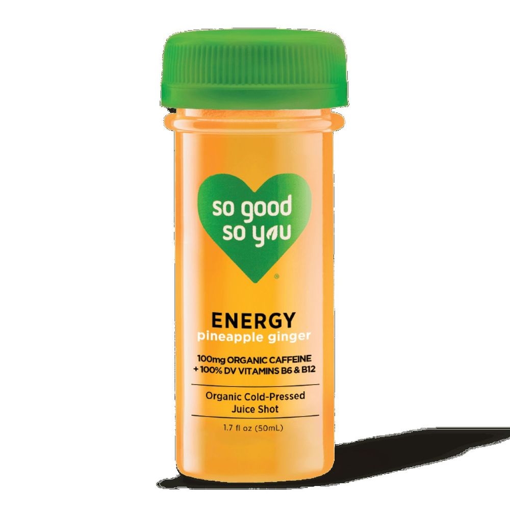 So Good So You Pineapple Ginger Energy Shot, 1.7 Ounce -- 12 per case