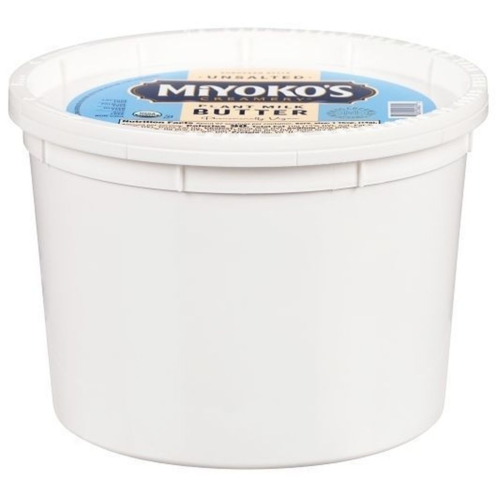 Miyokos Creamery Vegan Cultured Unsalted Butter, 3 Pound -- 2 per case