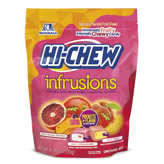 Hi Chew Infrusions Chewy Candy, 4.24 Ounce Medium Stand Up Bag -- 7 per case
