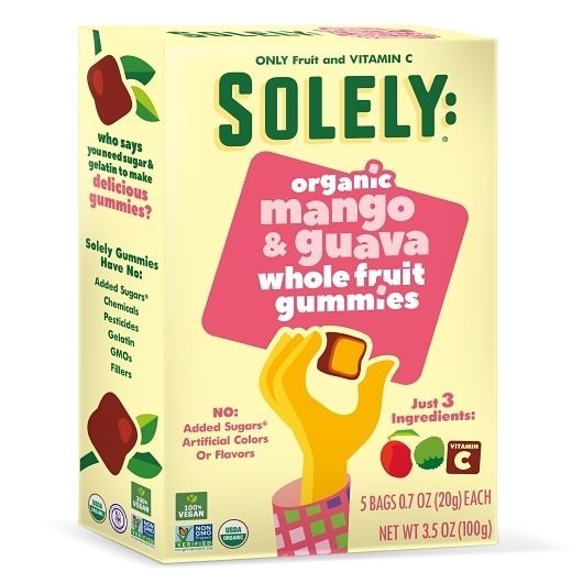 Solely Organic Whole Fruit Mango Guava Gummies, 3.5 Ounce -- 8 per case