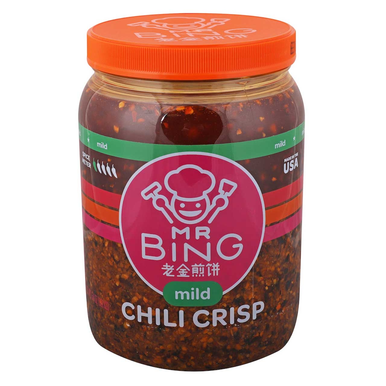 Mr Bing Foods Mild Chili Crisp, 64 Ounce -- 2 per case