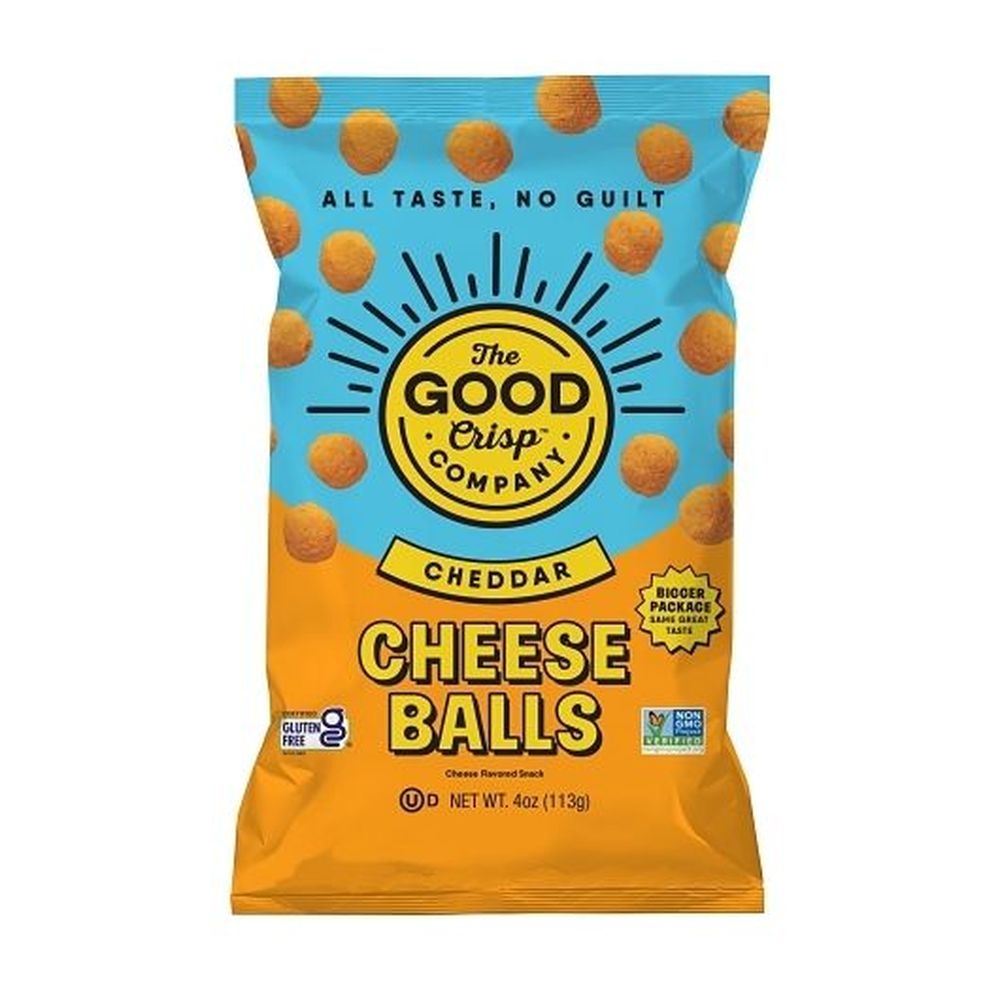 The Good Crisp Company Cheddar Cheese Balls, 4 Ounce