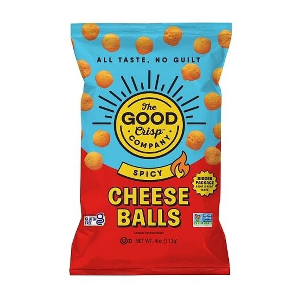 The Good Crisp Company Bagged Spicy Cheese Balls, 4 Ounce -- 8 per case