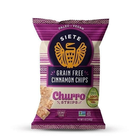 Siete Cinnamon Churro Chips, 5 Ounce -- 12 per case