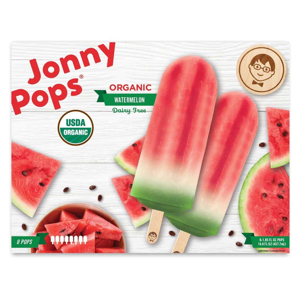 Jonnypops Organic Watermelon Ice Pop -- 48 per case.