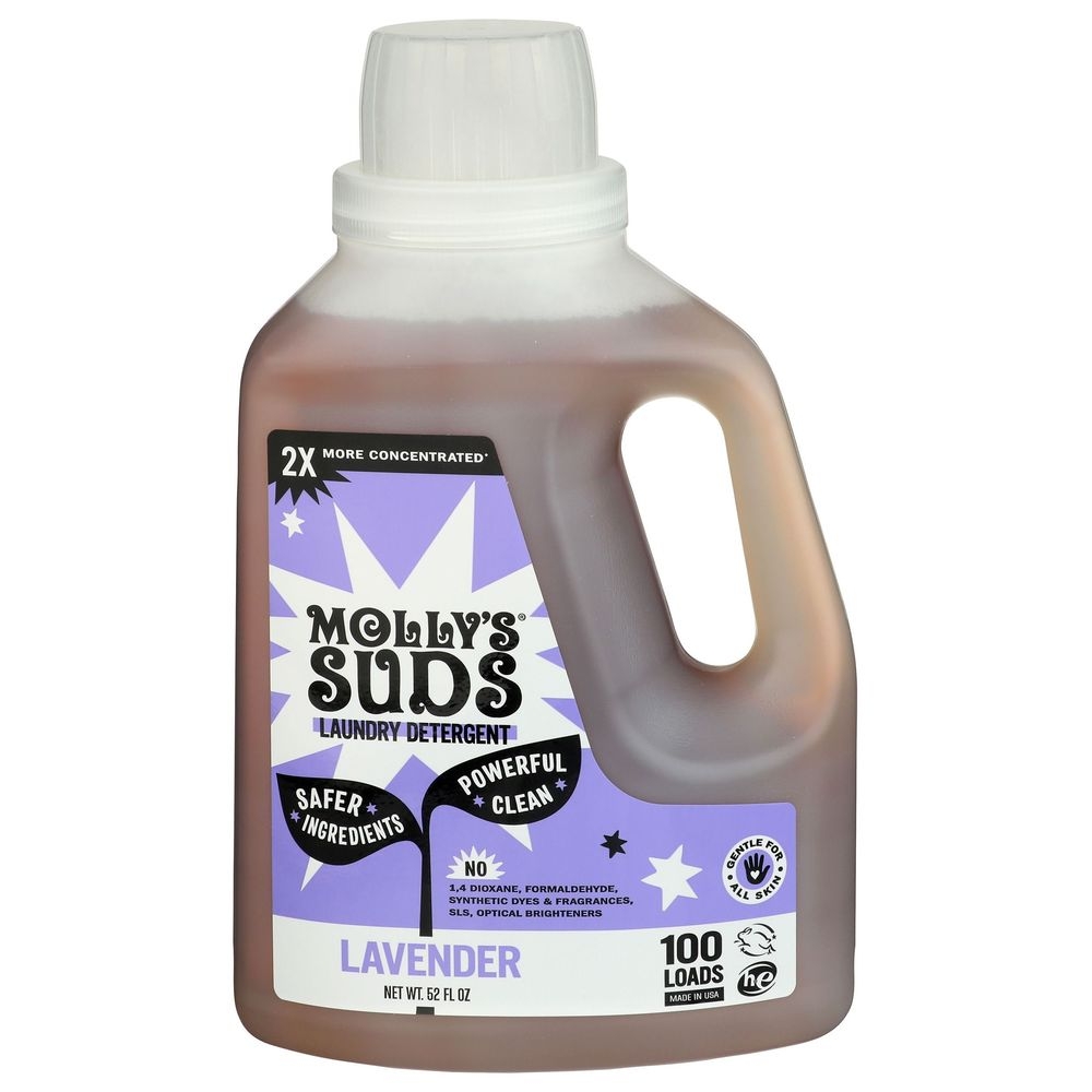 Mollys Suds Lavender Liquid Laundry Detergent, 52 Fluid Ounce -- 6 per case