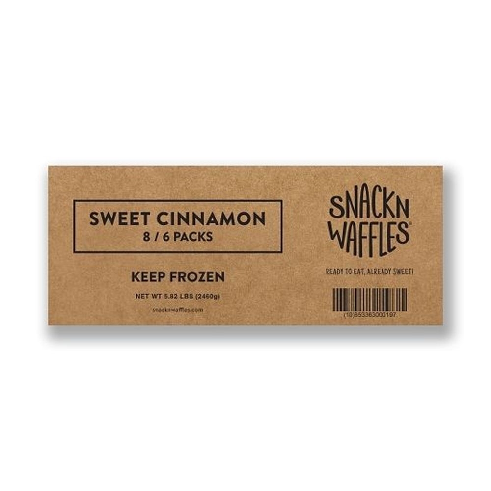 Snack N Waffles Sweet Cinnamon Waffles, 11.64 Ounce -- 8 per case