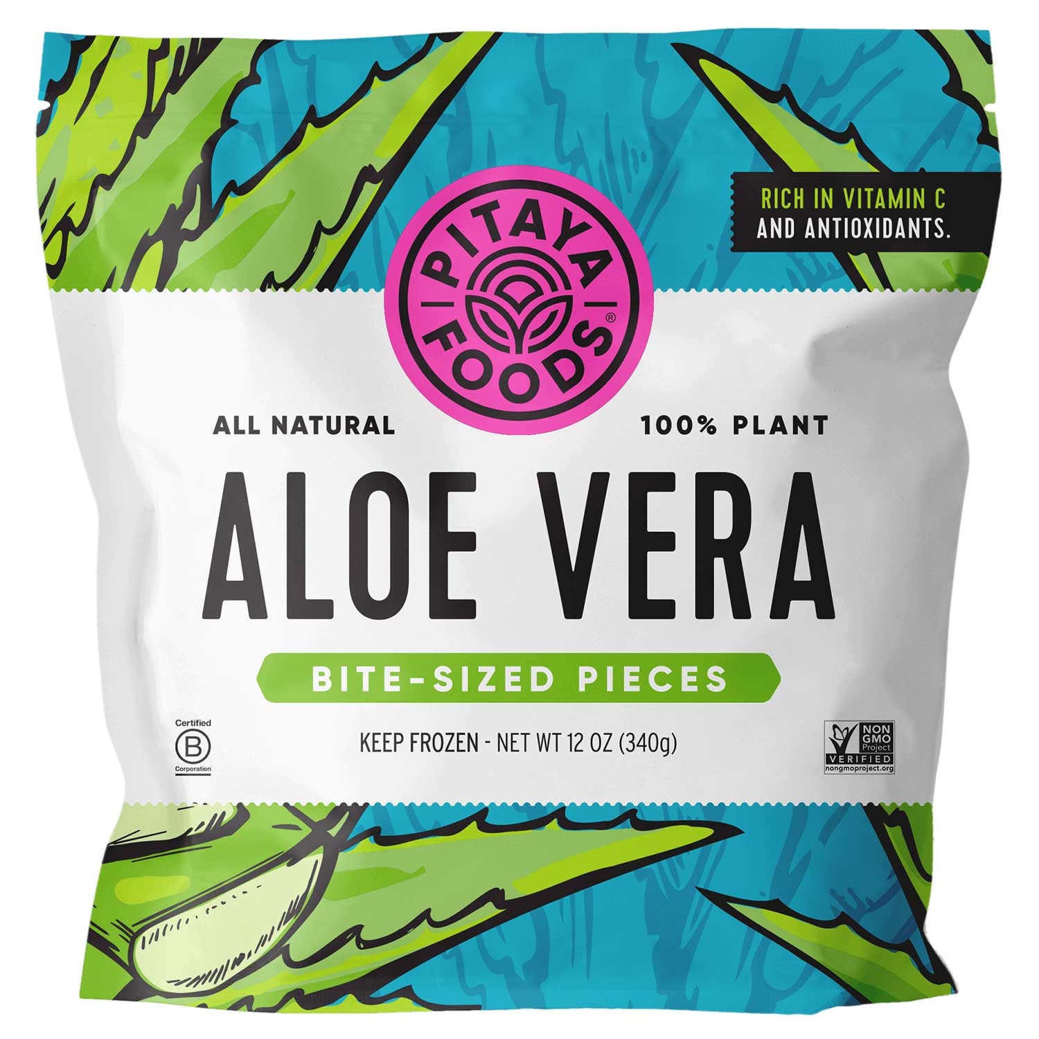 Pitaya Aloe Vera Bite Sized Pieces, 12 Ounce -- 8 per case