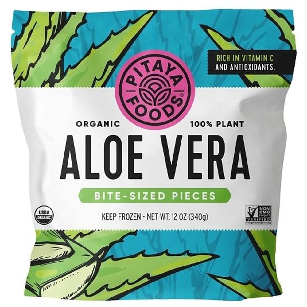 Pitaya Foods Organic Aloe Vera Bite Sized Pieces, 12 Ounce -- 8 per case