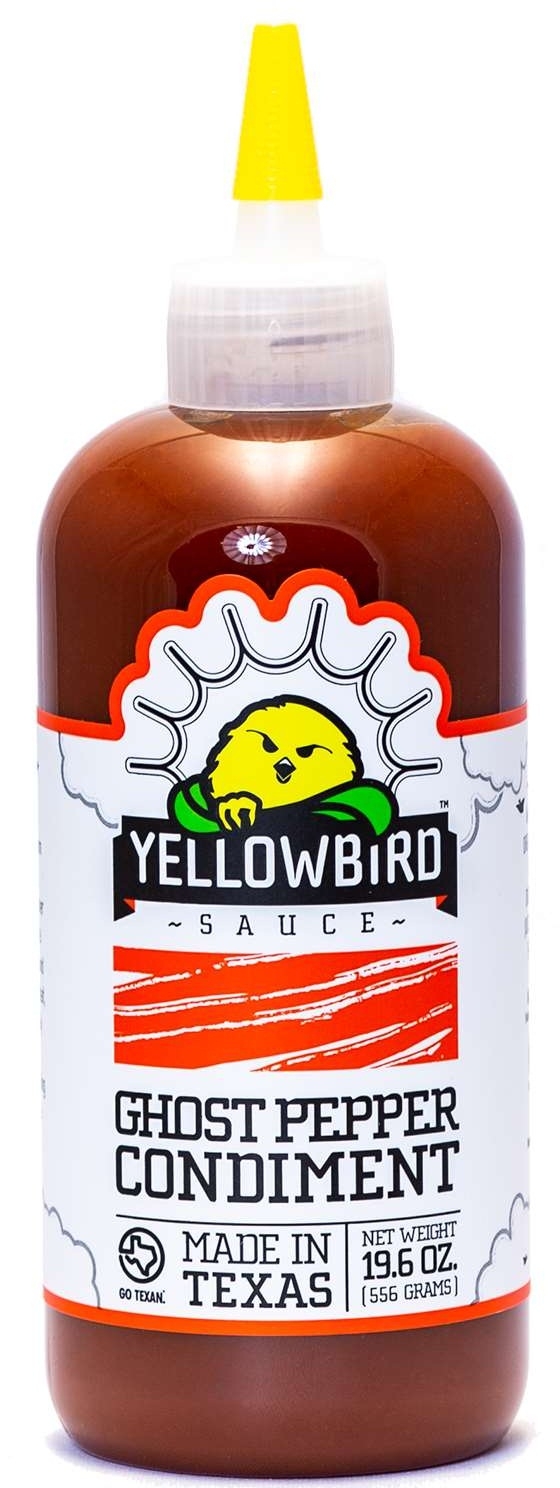 Yellowbird Ghost Pepper Condiment Sauce, 19.6 ounce -- 6 per case