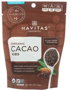 Navitas Organics Organic Cacao Nibs, 4 Ounce -- 12 per case