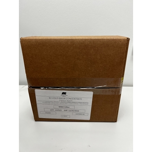 Wandering Bear 8:1 Super Concentrate Cold Brew Coffee, 128 Fluid Ounce -- 3 per case