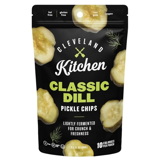 Cleveland Kraut Dilly Garlic Pickle Chip, 3 Ounce -- 12 per case