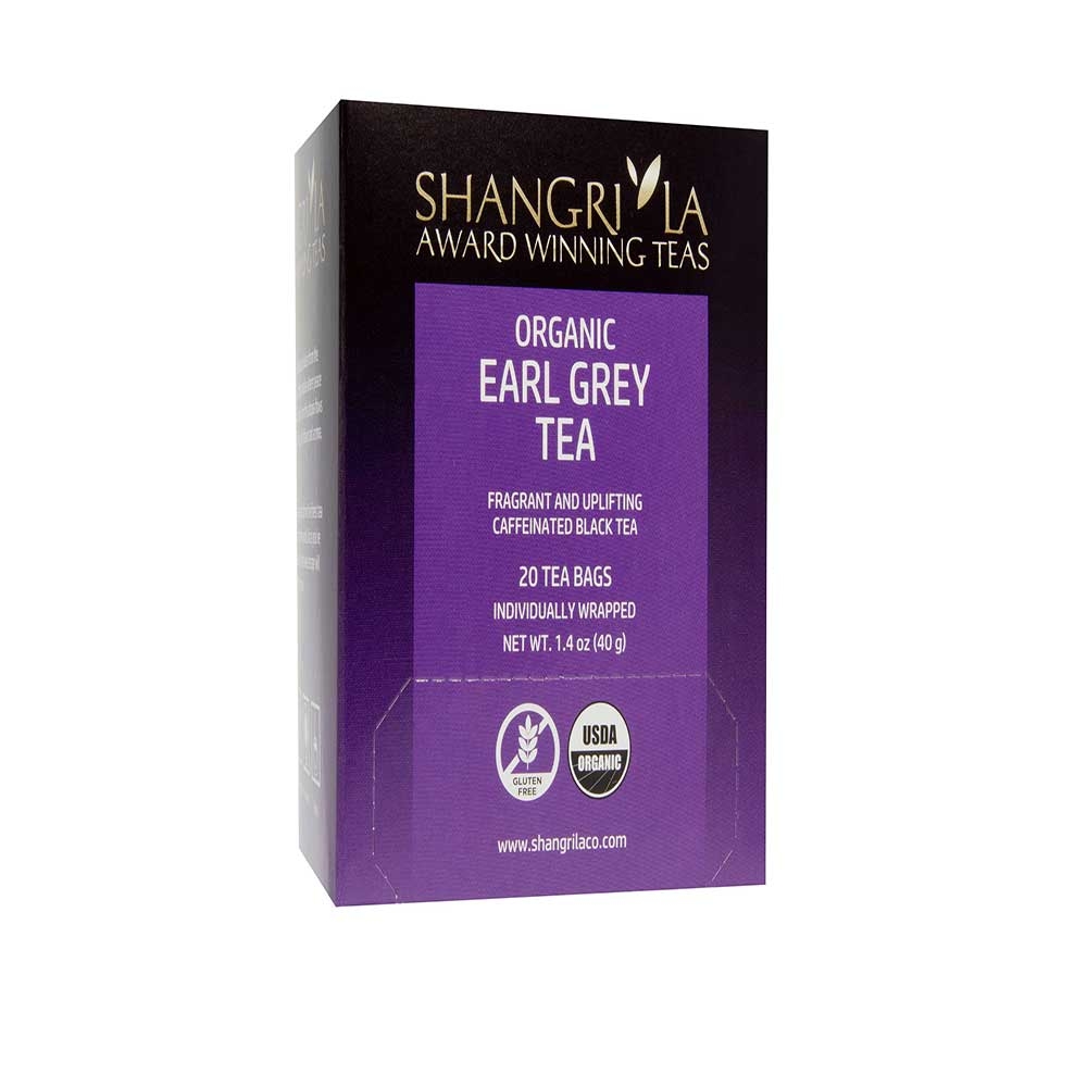 Shangri La Organic Earl Grey, 20 count per pack -- 6 per case