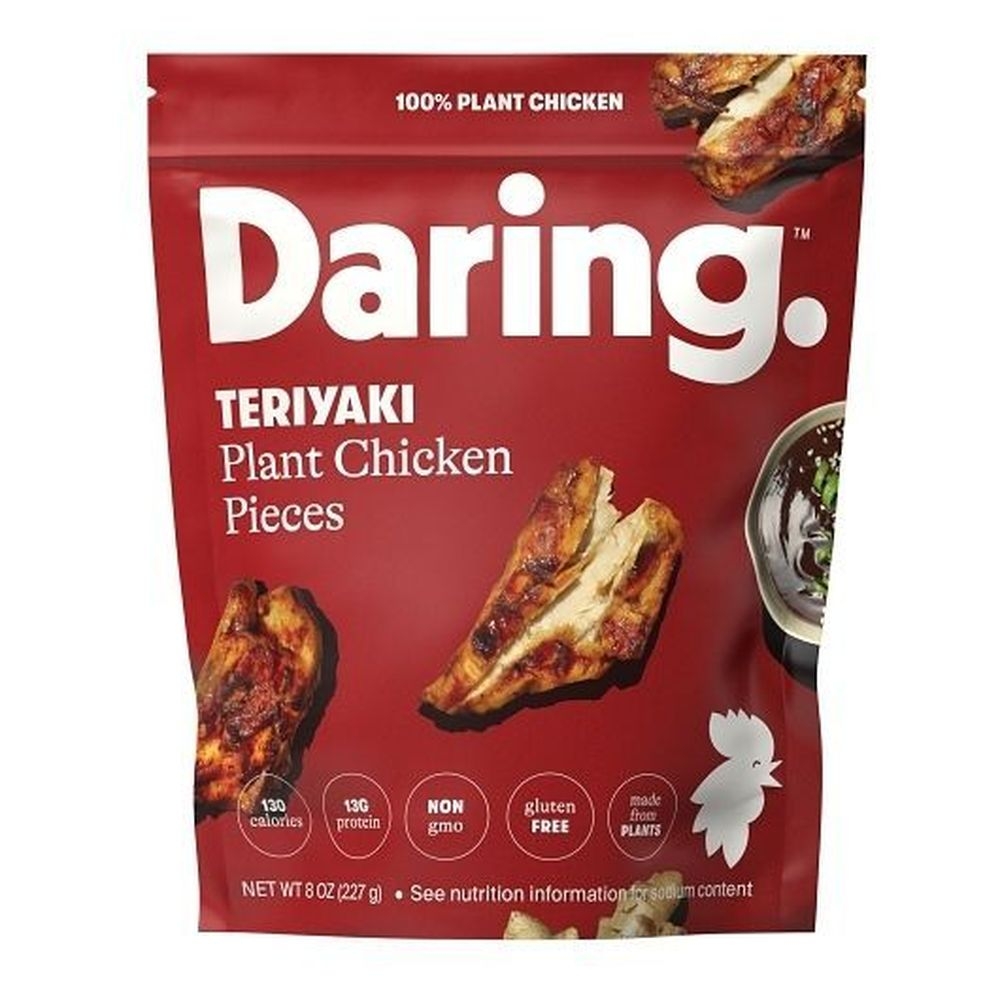Daring Foods Meatless Teriyaki Plant Chicken Pieces, 8 Ounce -- 6 per case