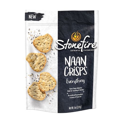 Stonefire Everything Naan Crisps, 6 Ounce -- 12 per case