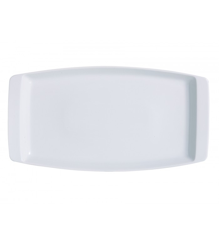Arcoroc Vintage Extra Strong Porcelain Rectangular Dish, 14 1/2 inch -- 8 per case.