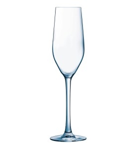 Arcoroc Mineral Flute Glass, 5 1/4 Ounce -- 24 per case.