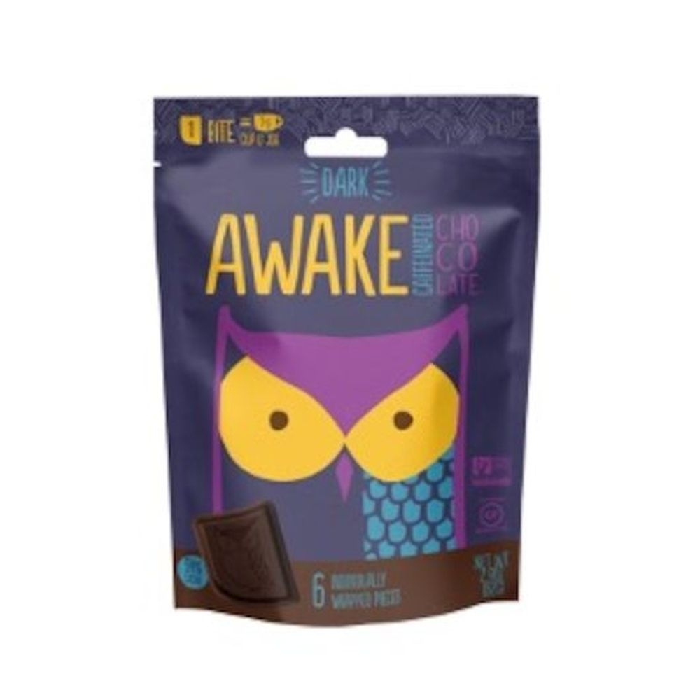 Awake Dark Chocolate Bites, 6 count -- 10 per case