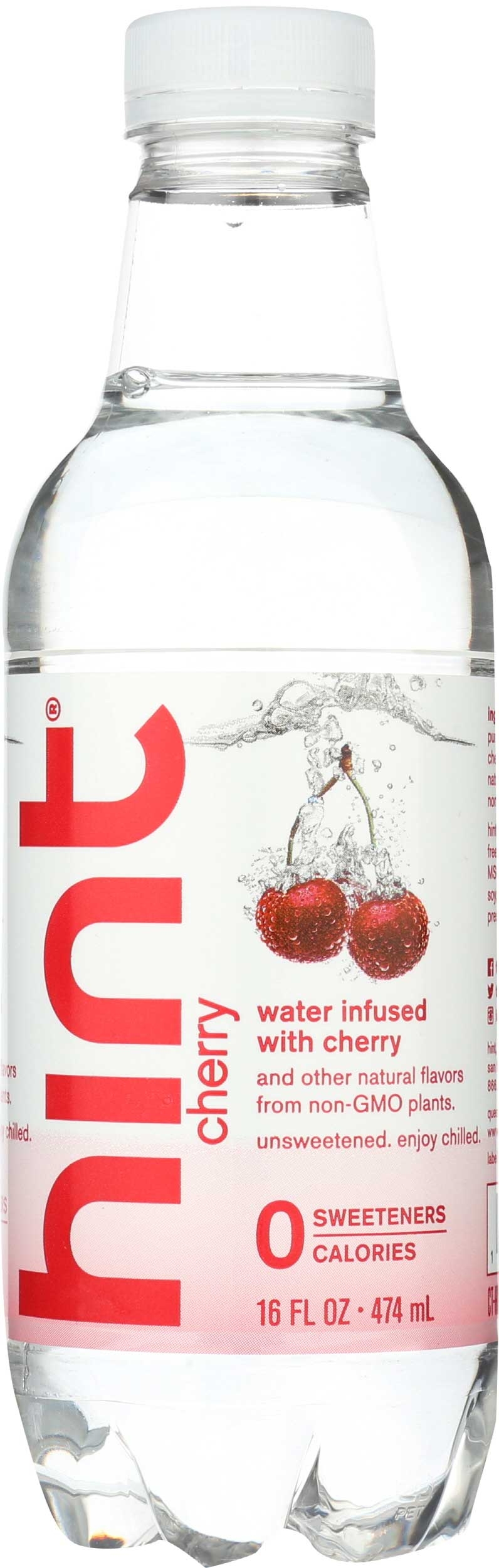 Hint Cherry Infused Water, 16 Fluid Ounce -- 12 per case