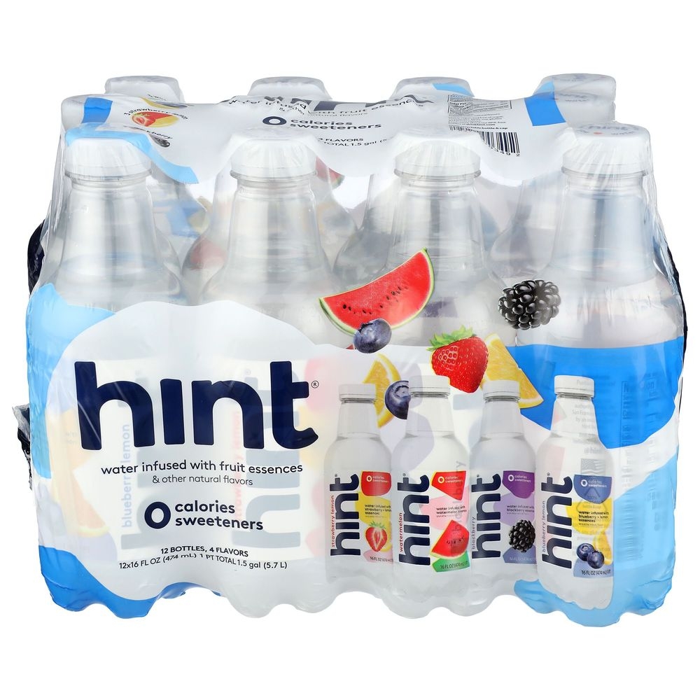 Hint White Variety Pack Flavored Water, 192 Fluid Ounce