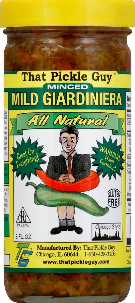 That Pickle Guy Minced Mild Giardiniera, 8 Fluid Ounce -- 12 per case