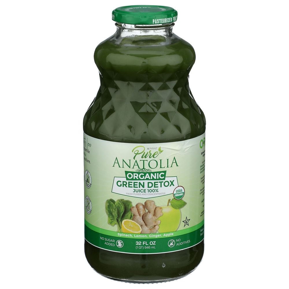 Pure Anatolia Organic Green Detox Juice, 32 Fluid Ounce -- 6 per case