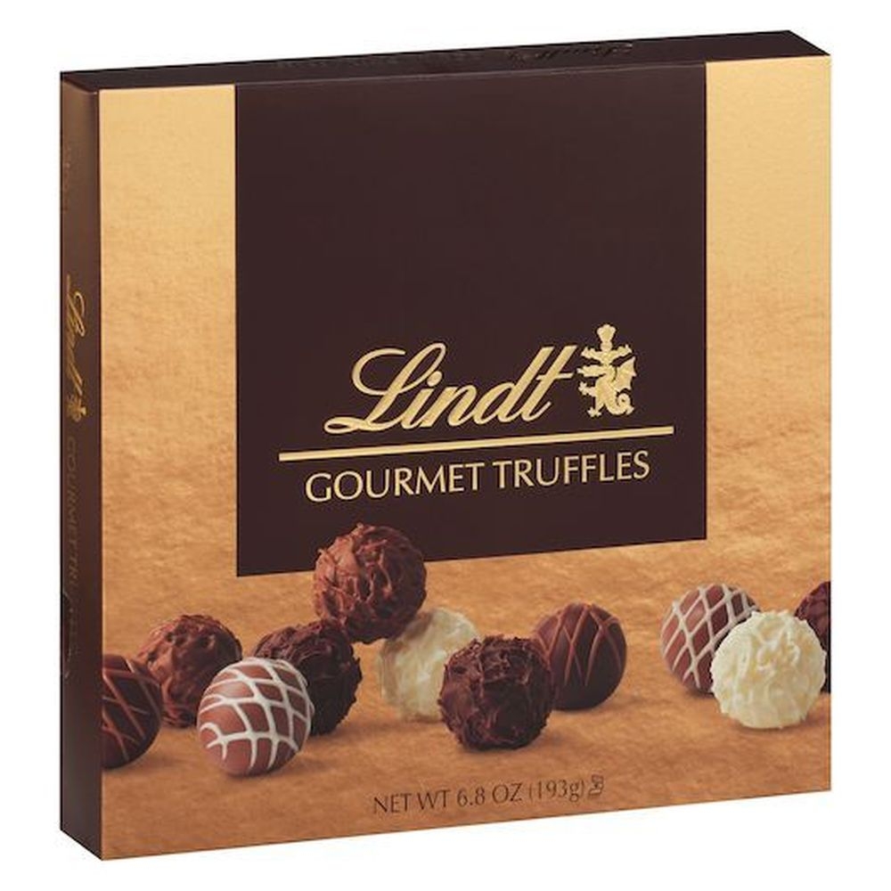 Lindt Gourmet Chocolate Truffles - Gift Box, 6.8 Ounce -- 7 per case