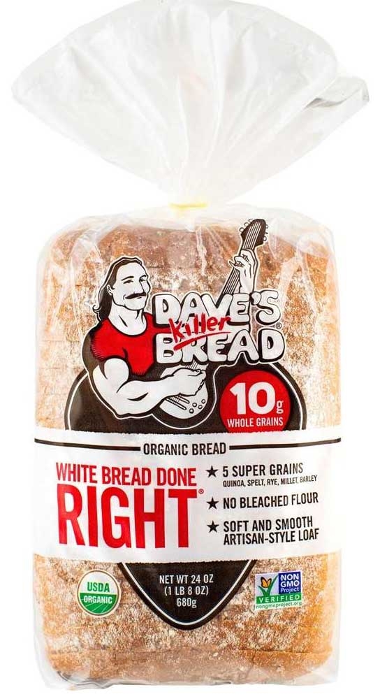Daves Killer Bread White Bread Done Right, 24 Ounce -- 8 per case