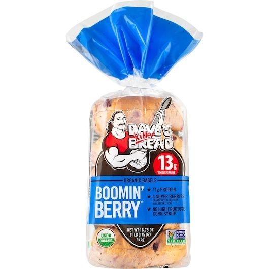 Daves Killer Organic Berry Bagels Bread, 16.75 Ounce -- 10 per case