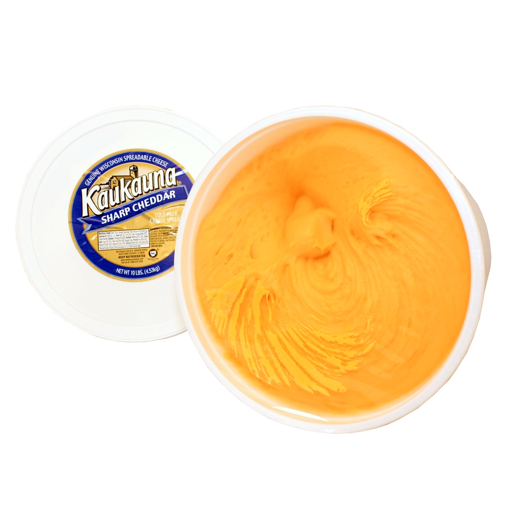 Kaukauna Sharp Cheddar Cheese Spread, 10 Pound Pail