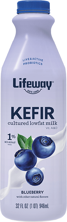 Lifeway Probiotic Low Fat Blueberry Kefir, 32 Ounce -- 6 per case.