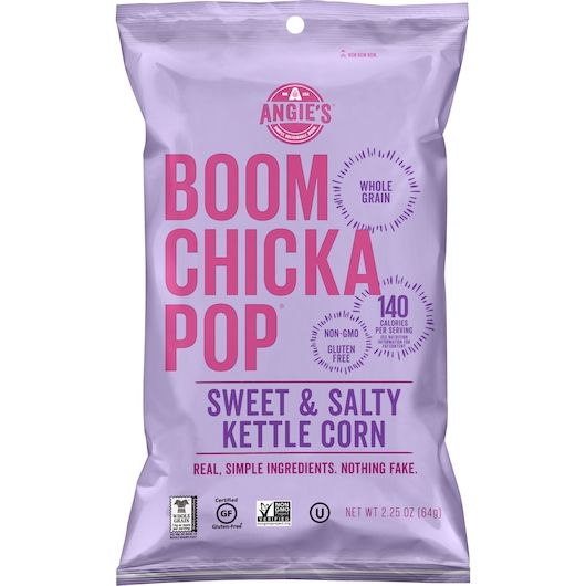 Angies Boomchickapop Sweet and Salty Kettle Corn Popcorn, 2.25 Ounce -- 6 per case