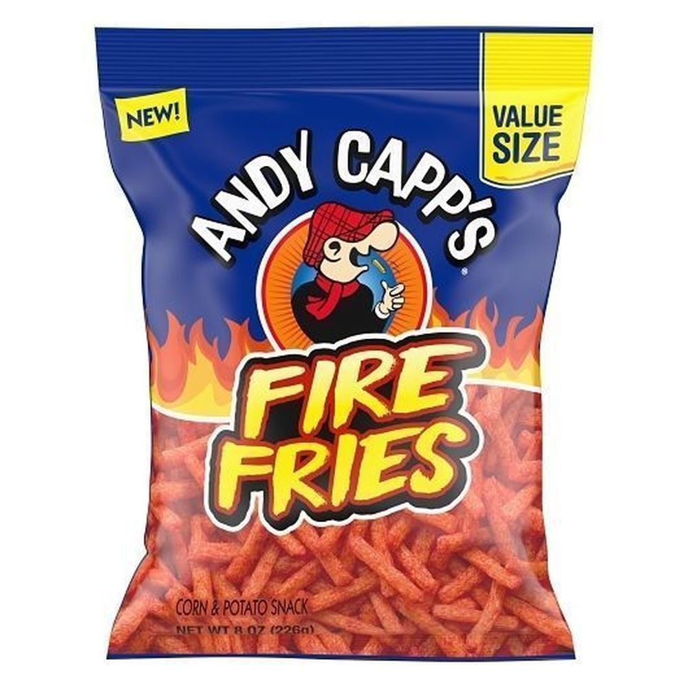 Andy Capp Fire Fries Snacks, 8 Ounce -- 8 per case