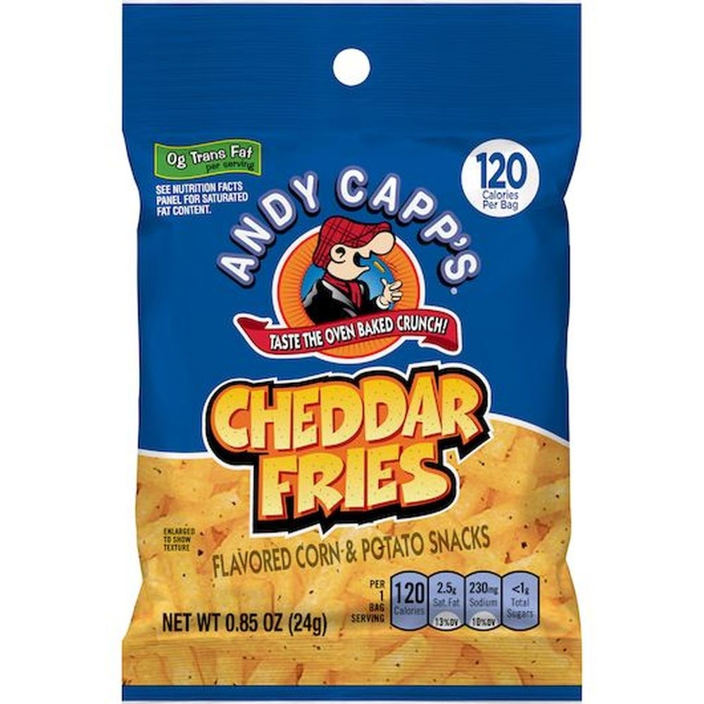 Andy Capp Cheddar Fries, 0.85 Ounce -- 72 per case