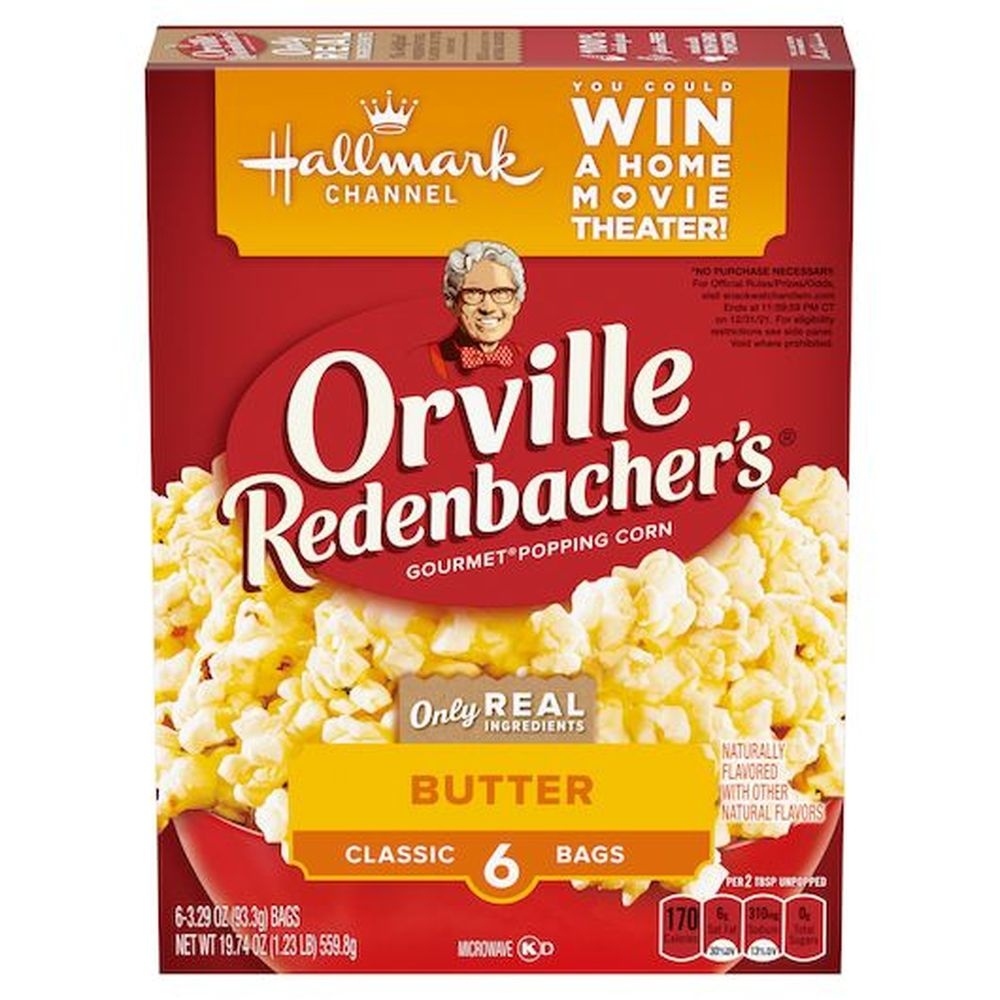 Orville Redenbachers Butter Flavored Microwave Popcorn, 19.74 Ounce -- 6 per case