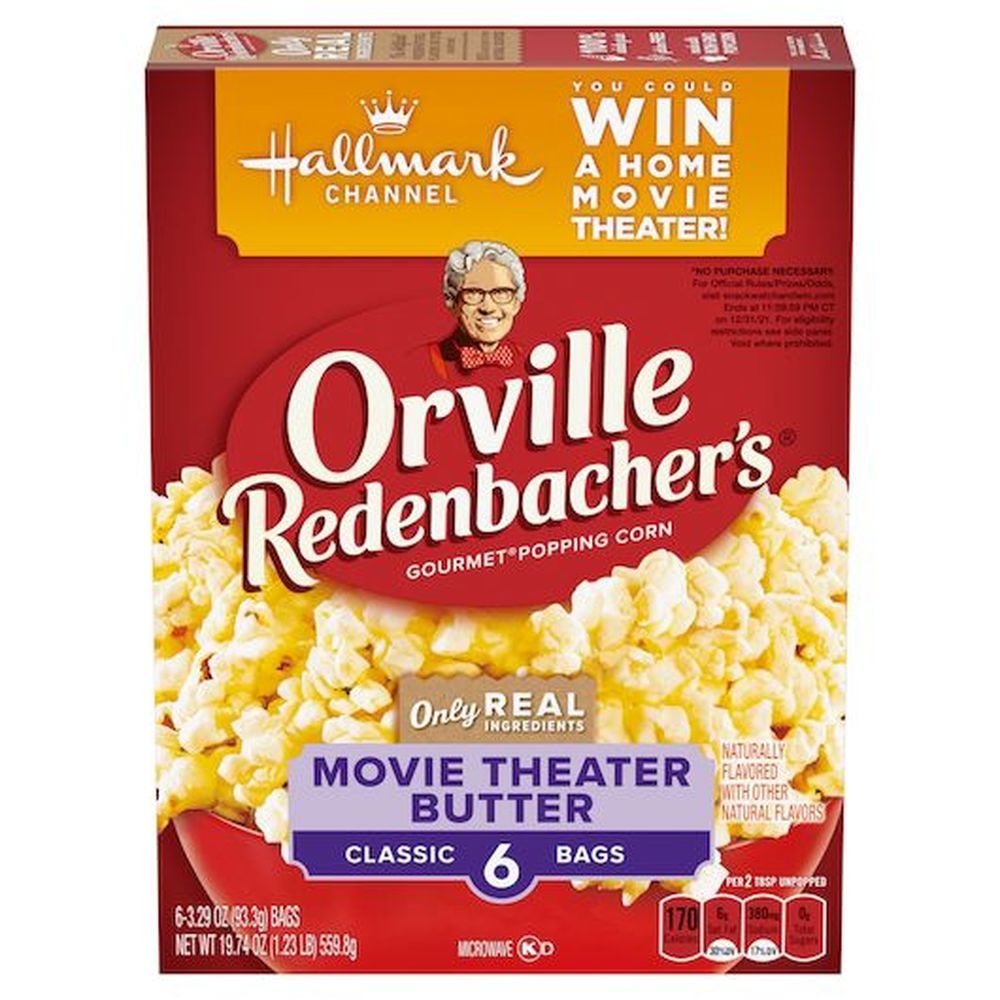 Orville Redenbachers Movie Theater Butter Flavored Microwave Popcorn, 19.74 Ounce -- 6 per case