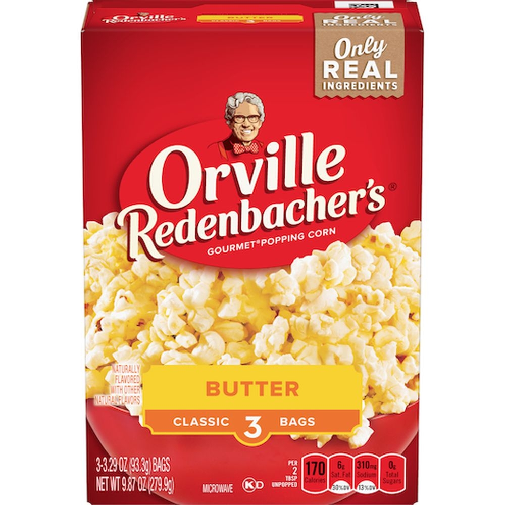 Orville Redenbachers Butter Popcorn, 9.87 Ounce -- 12 per case