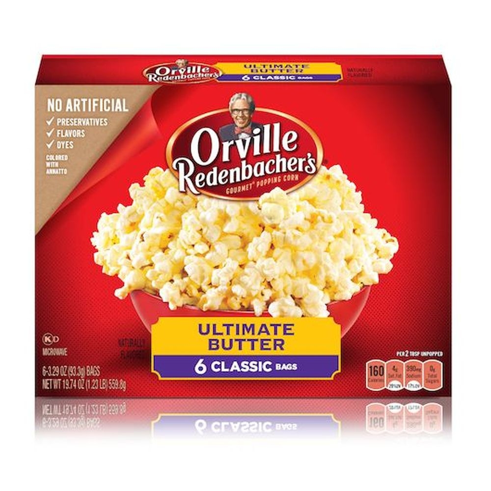 Orville Redenbachers Ultimate Butter Flavored Microwave Popcorn, 19.74 Ounce -- 6 per case