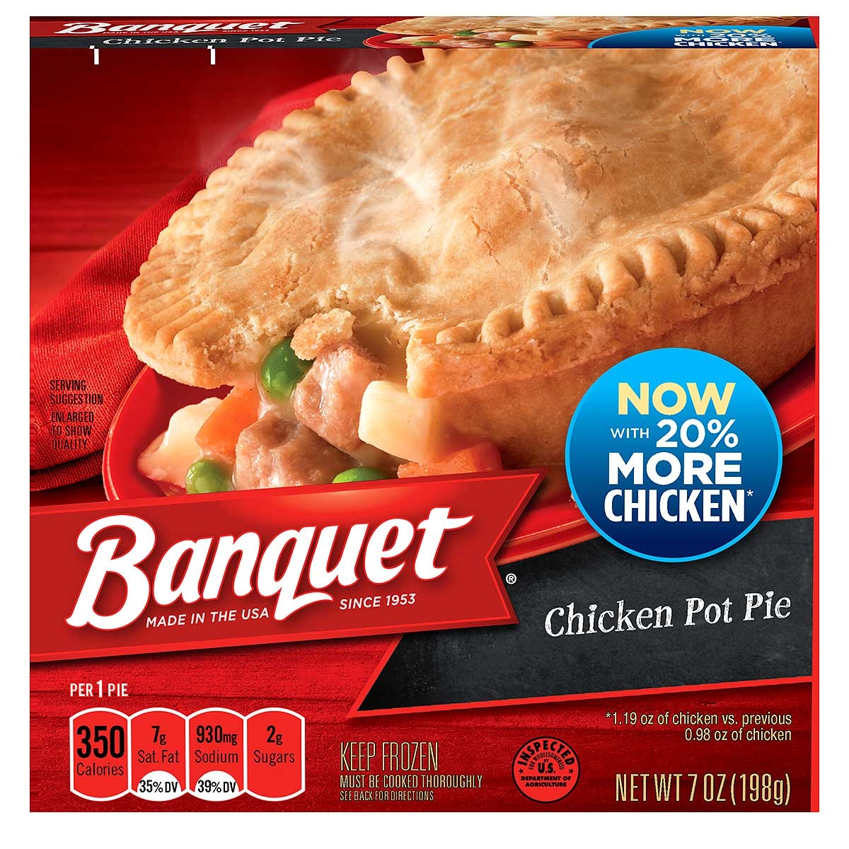 Conagra Banquet Chicken Pot Pie, 7 Ounce -- 24 per case.