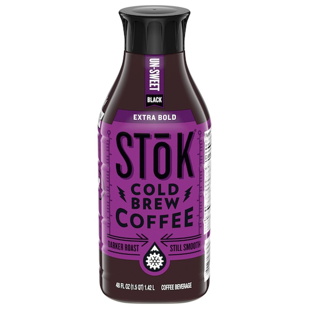 Stok Extra Bold Unsweetened Cold Brew Coffee, 48 Fluid Ounce -- 6 per case