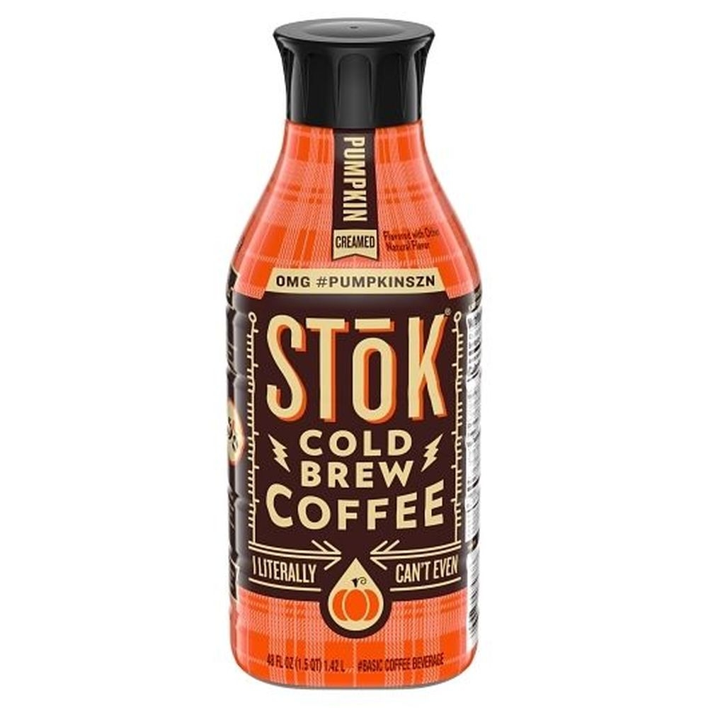 Stok Pumpkin Cold Brew Coffee, 48 Fluid Ounce -- 6 per case