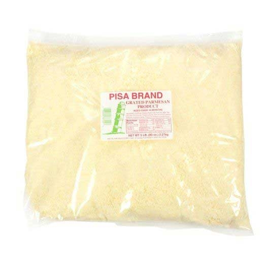 Commodity Cheese Domestic Grated Parmesan Cheese, 5 Pound -- 4 per case