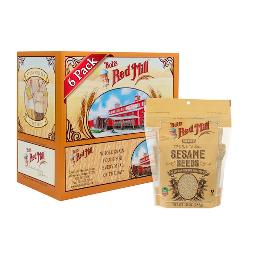 Bobs Red Mill White Sesame Seeds, 10 Ounce -- 5 per case